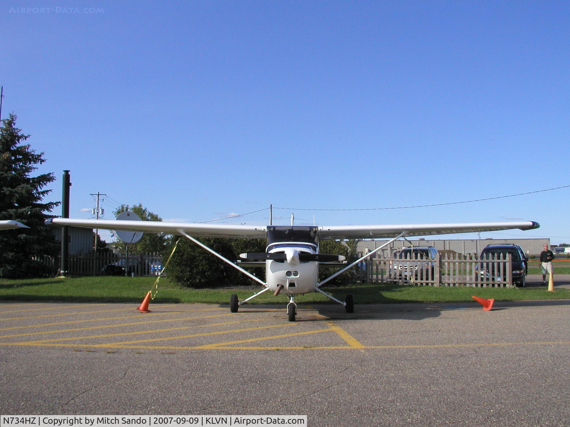 N734HZ, 1977 Cessna 172N C/N 17268878, Parked on the ramp at Airlake.