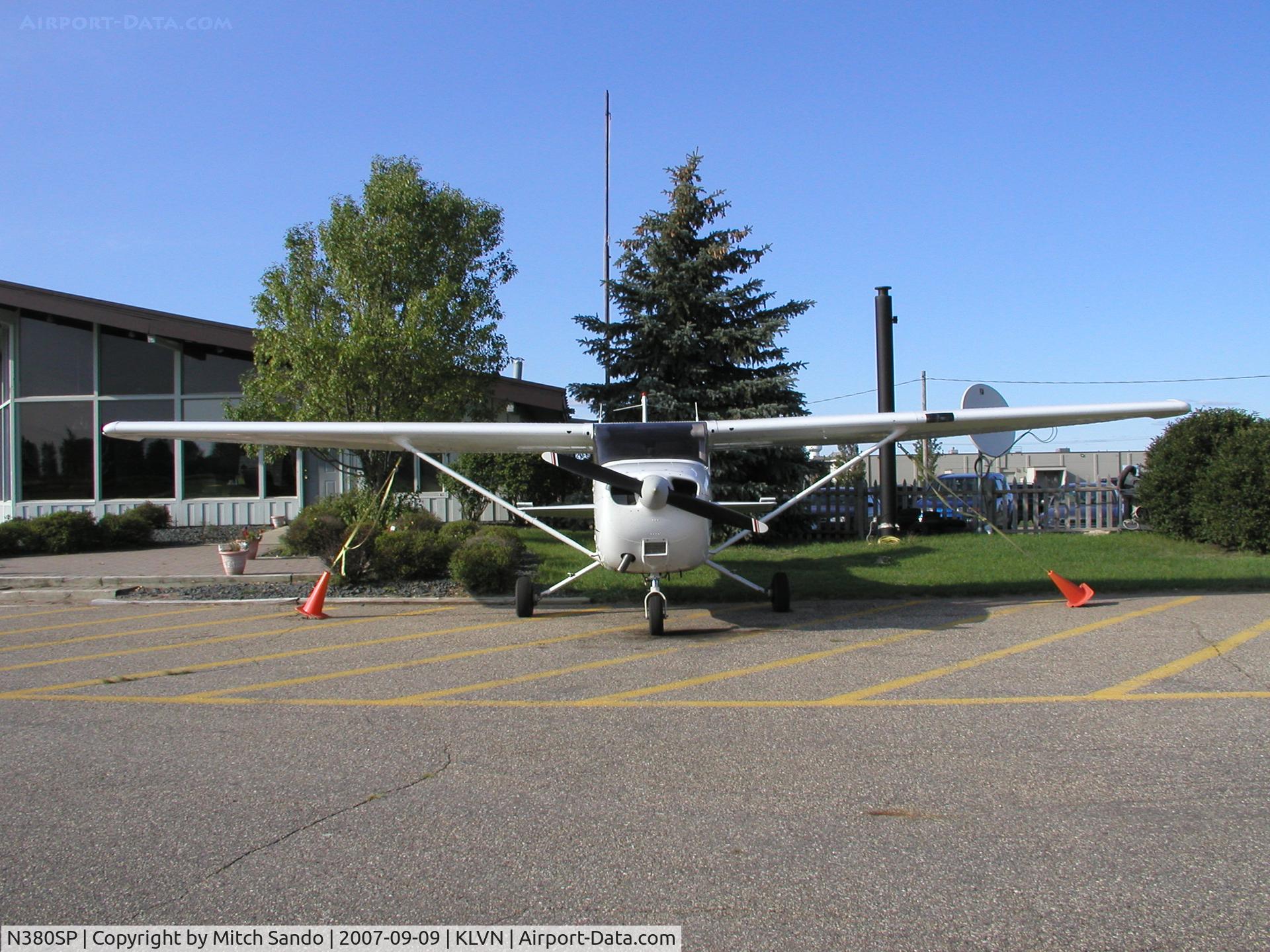 N380SP, 2001 Cessna 172S C/N 172S8774, Parked on the ramp at Airlake.