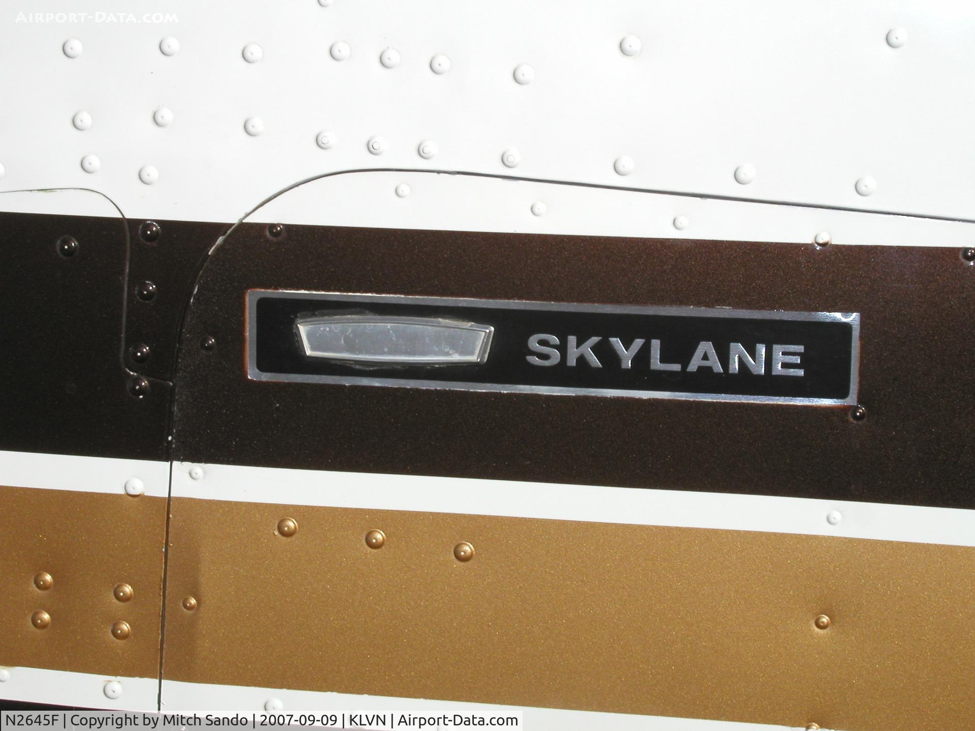 N2645F, 1965 Cessna 182J Skylane C/N 18256745, Parked on the ramp at Airlake.
