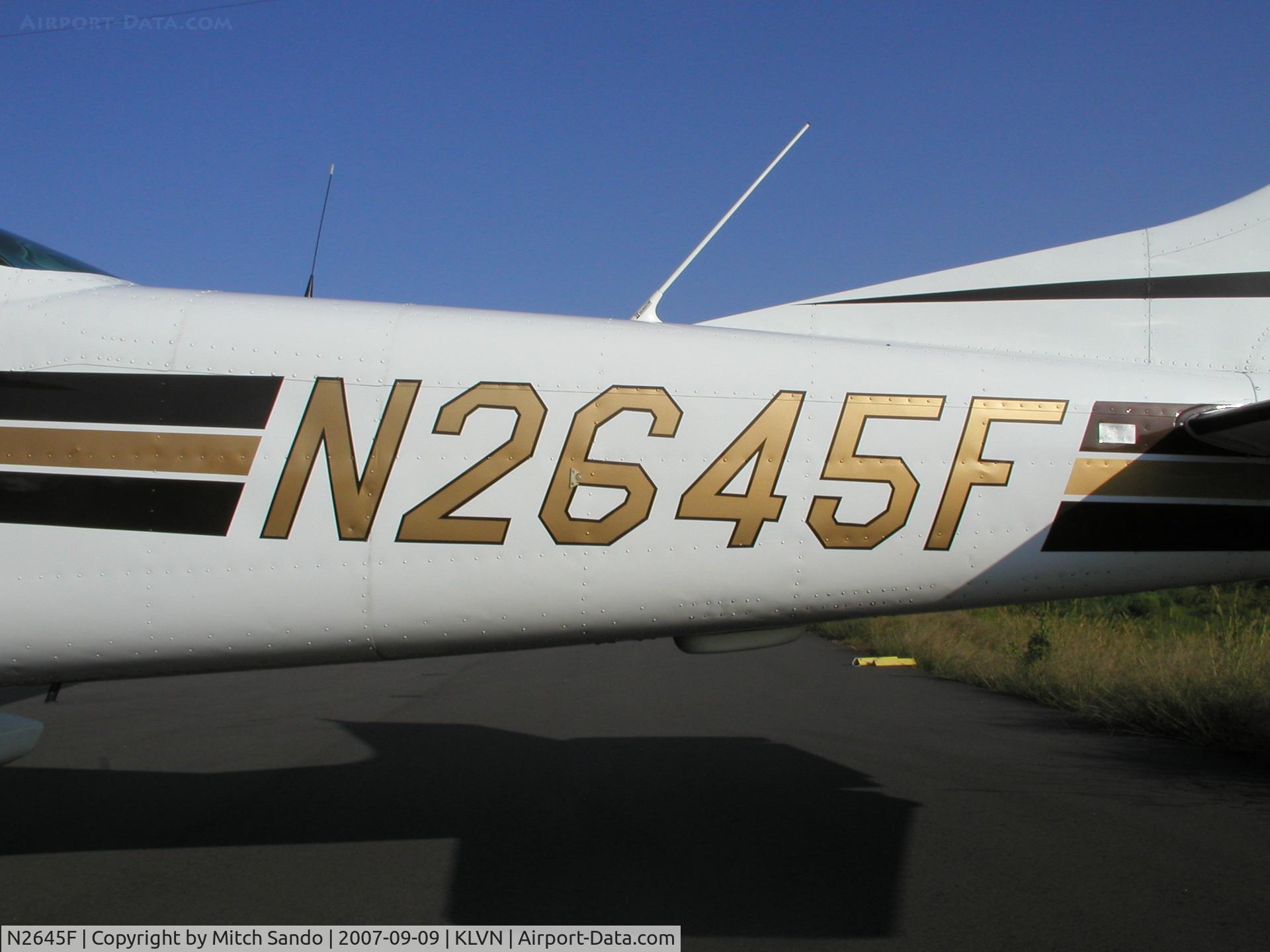 N2645F, 1965 Cessna 182J Skylane C/N 18256745, Parked on the ramp at Airlake.