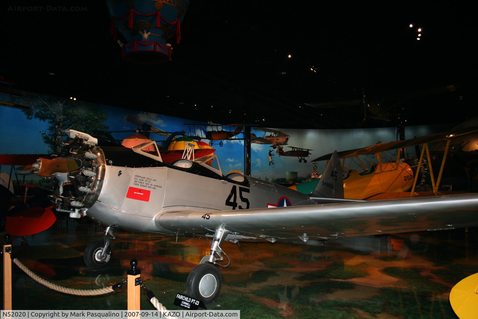 N52020, 1943 Fairchild (Howard) PT-23A Cornell (M-62C) C/N HO-291, Fairchild PT-23A