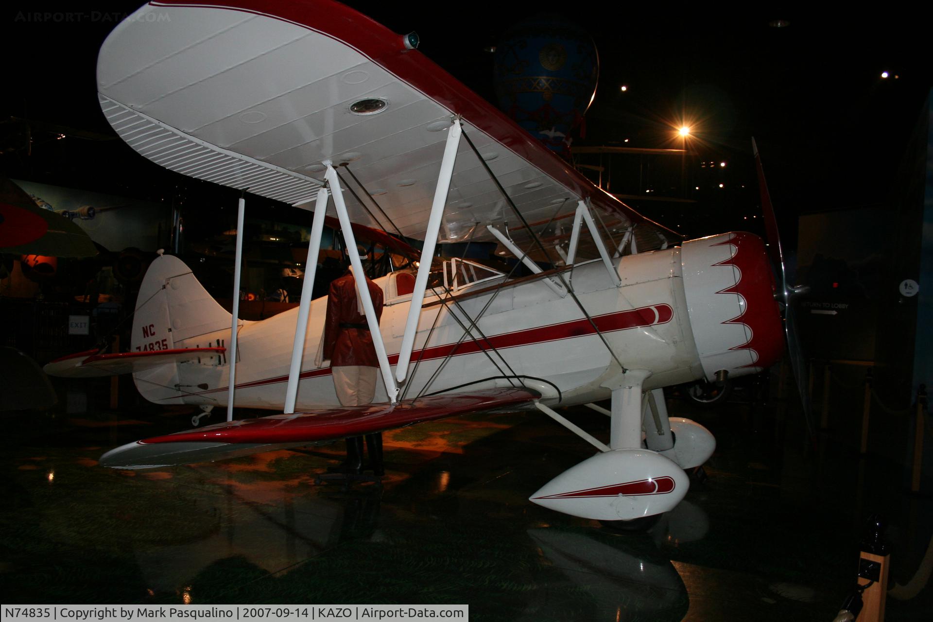 N74835, 1937 Waco VPF-7 C/N 4655, Waco VPF-7