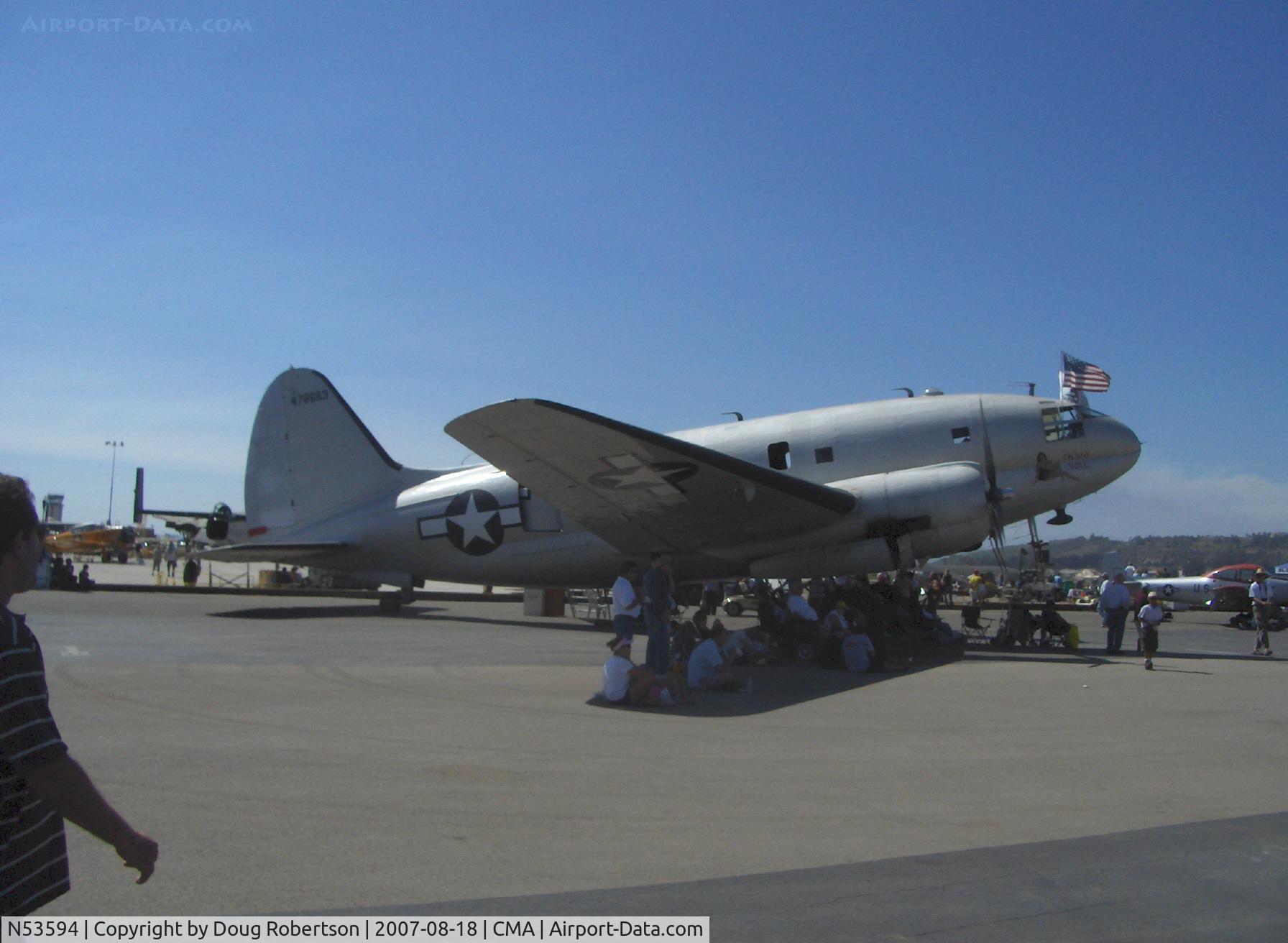 N53594, 1944 Curtiss C-46F Commando C/N 22486, 1945 Curtiss-Wright C-46F COMMANDO 'China Doll', two P&W R-2800 2,000 Hp