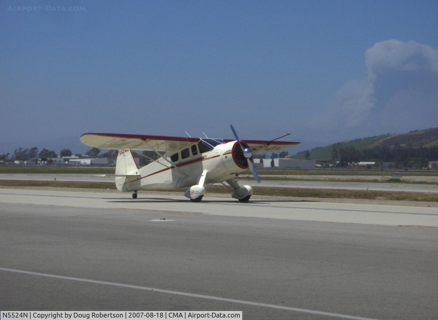 N5524N, 1943 Howard Aircraft DGA-15P C/N 890, 1943 Howard DGA-15P 'Mr. Hooligan', P&W R-985 450 Hp, taxi