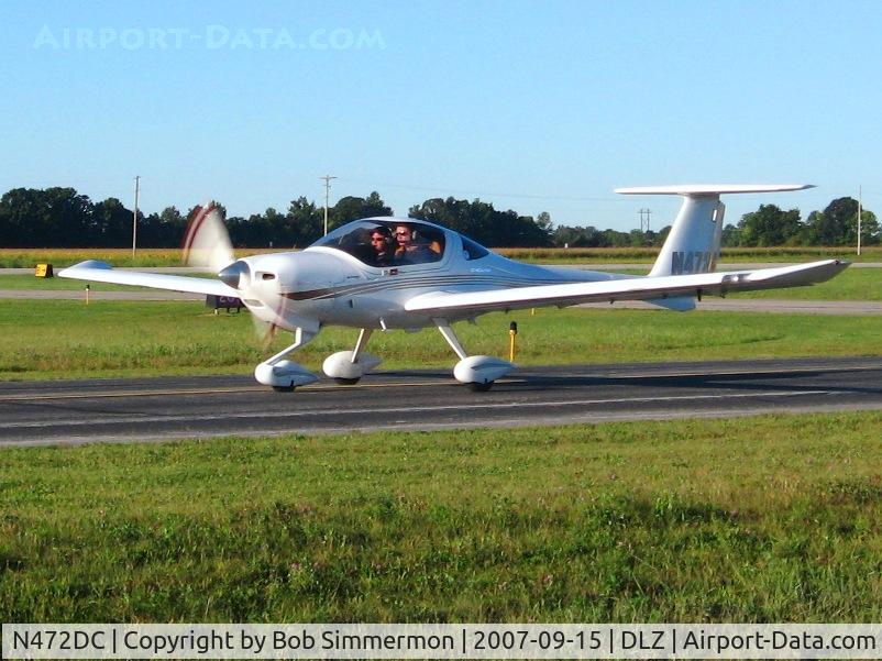 N472DC, 2004 Diamond DA-20C-1 Eclipse C/N C0272, Departing Delaware, OH
