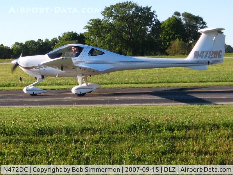 N472DC, 2004 Diamond DA-20C-1 Eclipse C/N C0272, Departing Delaware, OH