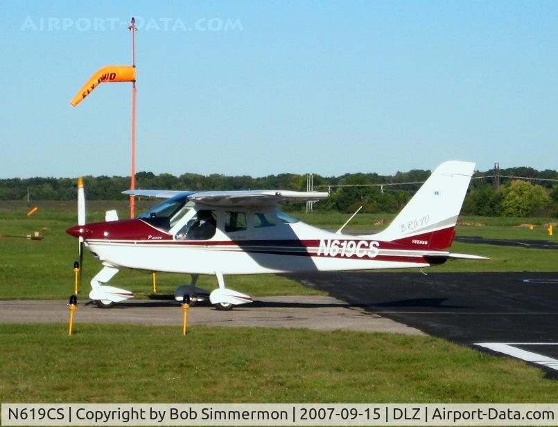 N619CS, 2006 Tecnam P-2004 Bravo C/N 049, On the ramp at Delaware, OH