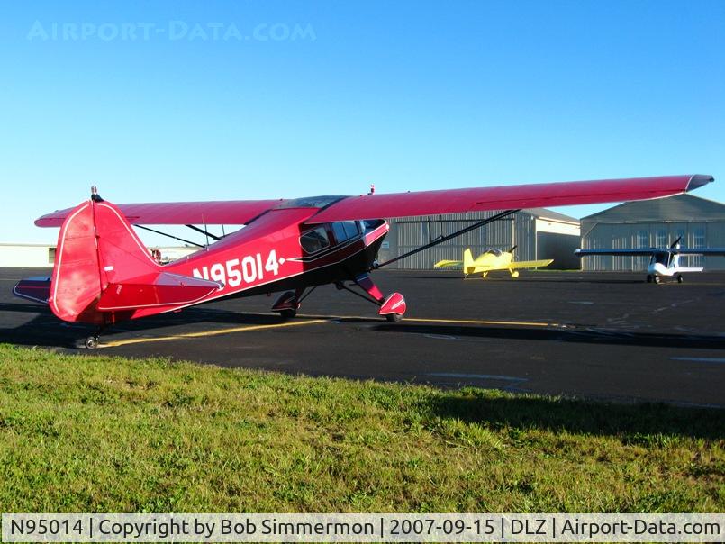 N95014, 1946 Taylorcraft BC12-D C/N 9414, Sam's ride at the Delaware, OH fly-in breakfast.