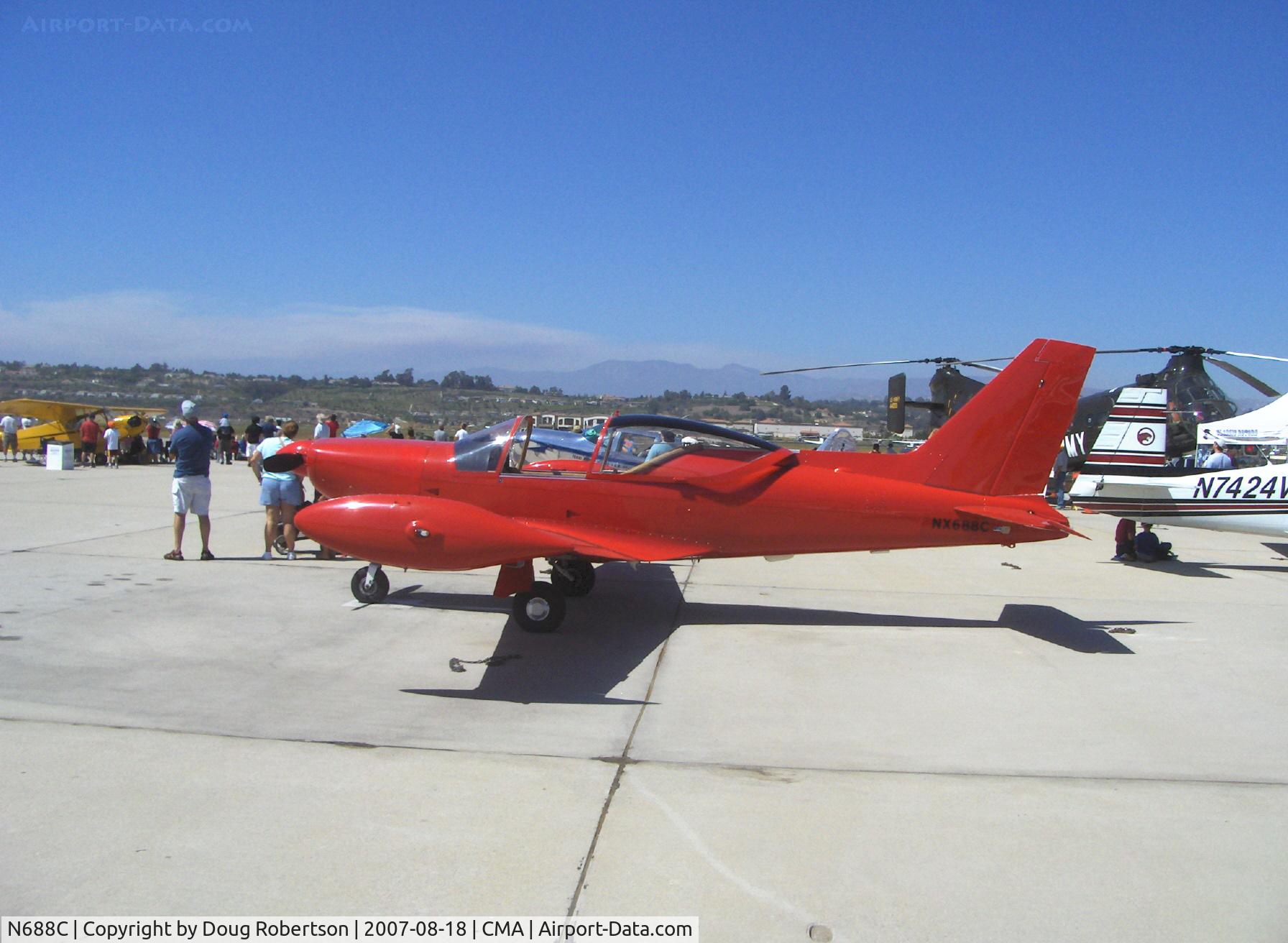 N688C, SIAI-Marchetti SF-260C C/N 466/37-004, SIAI-Marchetti SF.260C, Lycoming O-540-E4A5 260 Hp