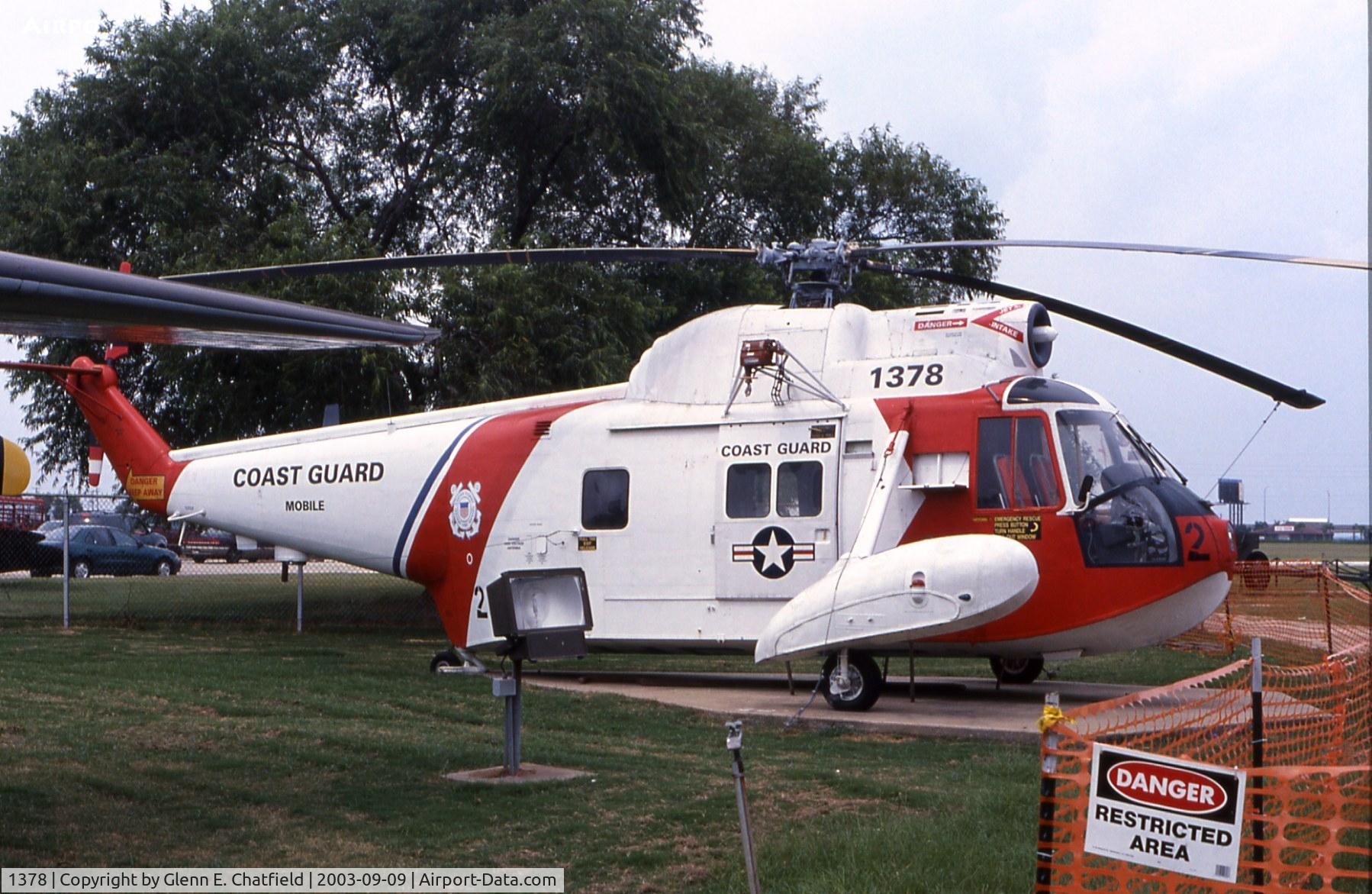 1378, Sikorsky HH-52A Sea Guard C/N 62.056, HH-52A at the Battleship Alabama Memorial