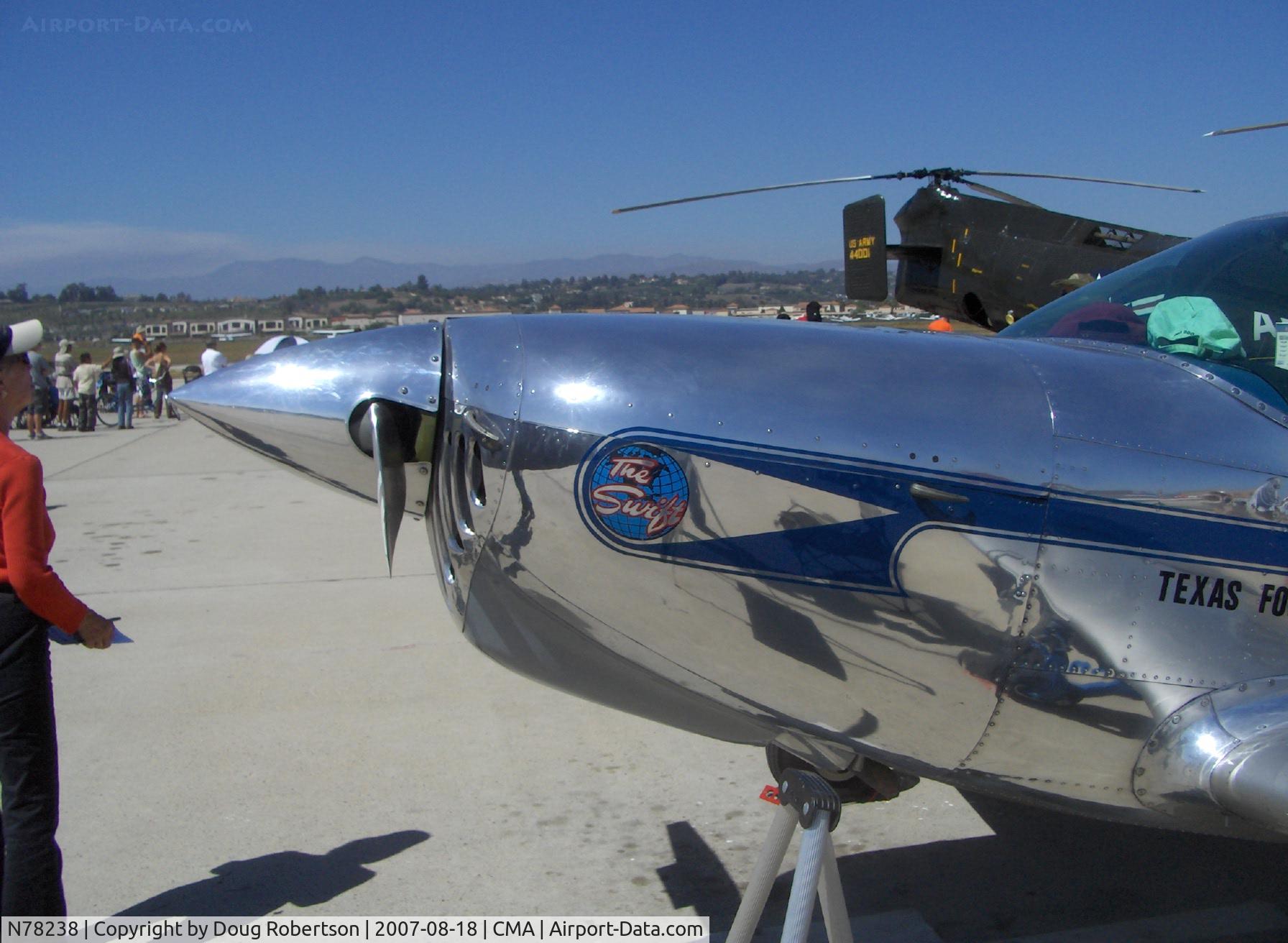 N78238, 1946 Globe GC-1B Swift C/N 2238, 1946 Globe GC-1B SWIFT 'Miss Texas', Lycoming IO-320 upgrade, nose art