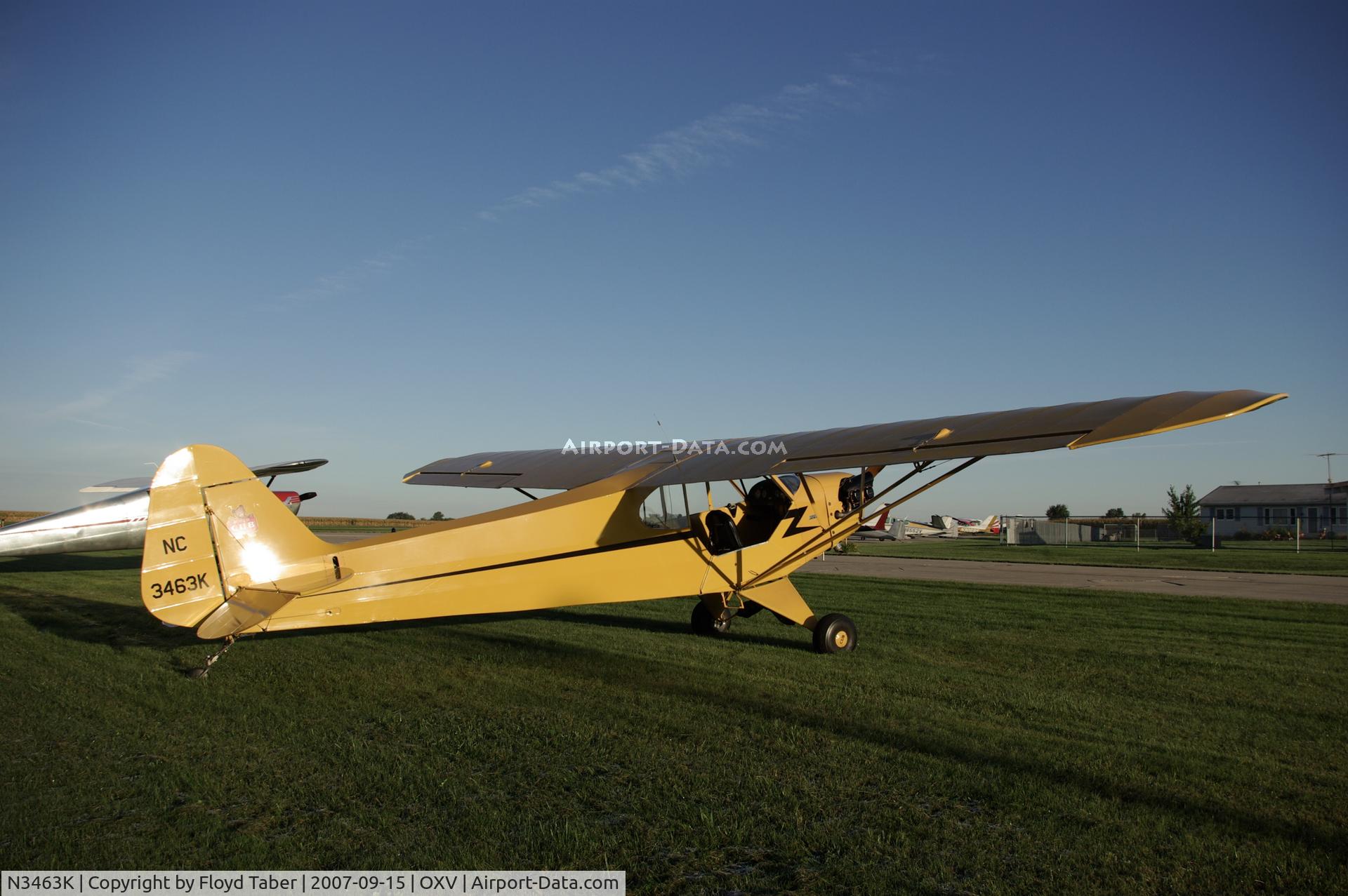 N3463K, 1946 Piper J3C-65 Cub Cub C/N 22156, Knoxville fly in