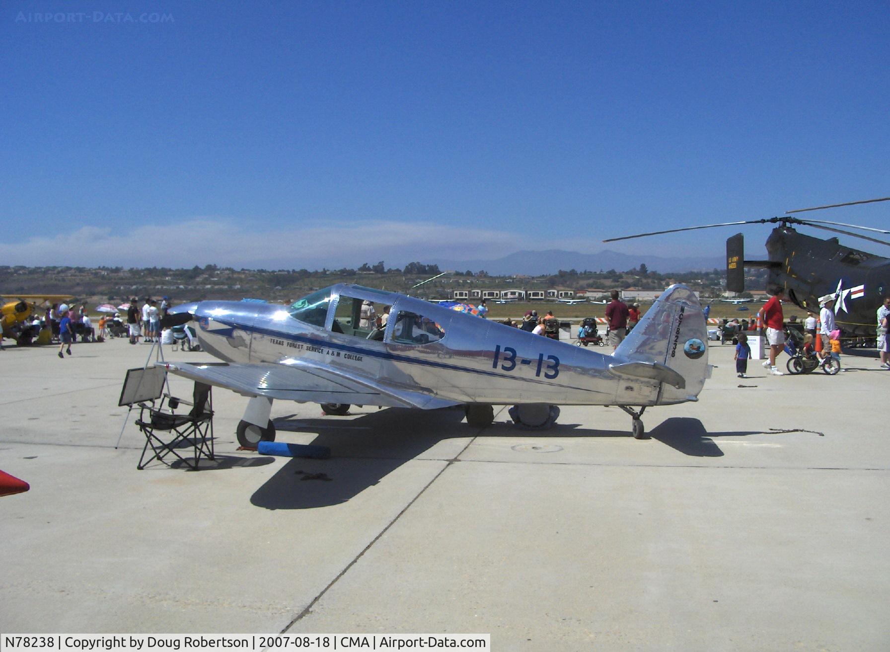 N78238, 1946 Globe GC-1B Swift C/N 2238, 1946 Globe GC-1B SWIFT 'Miss Texas', Lycoming IO-320 upgrade, highly polished