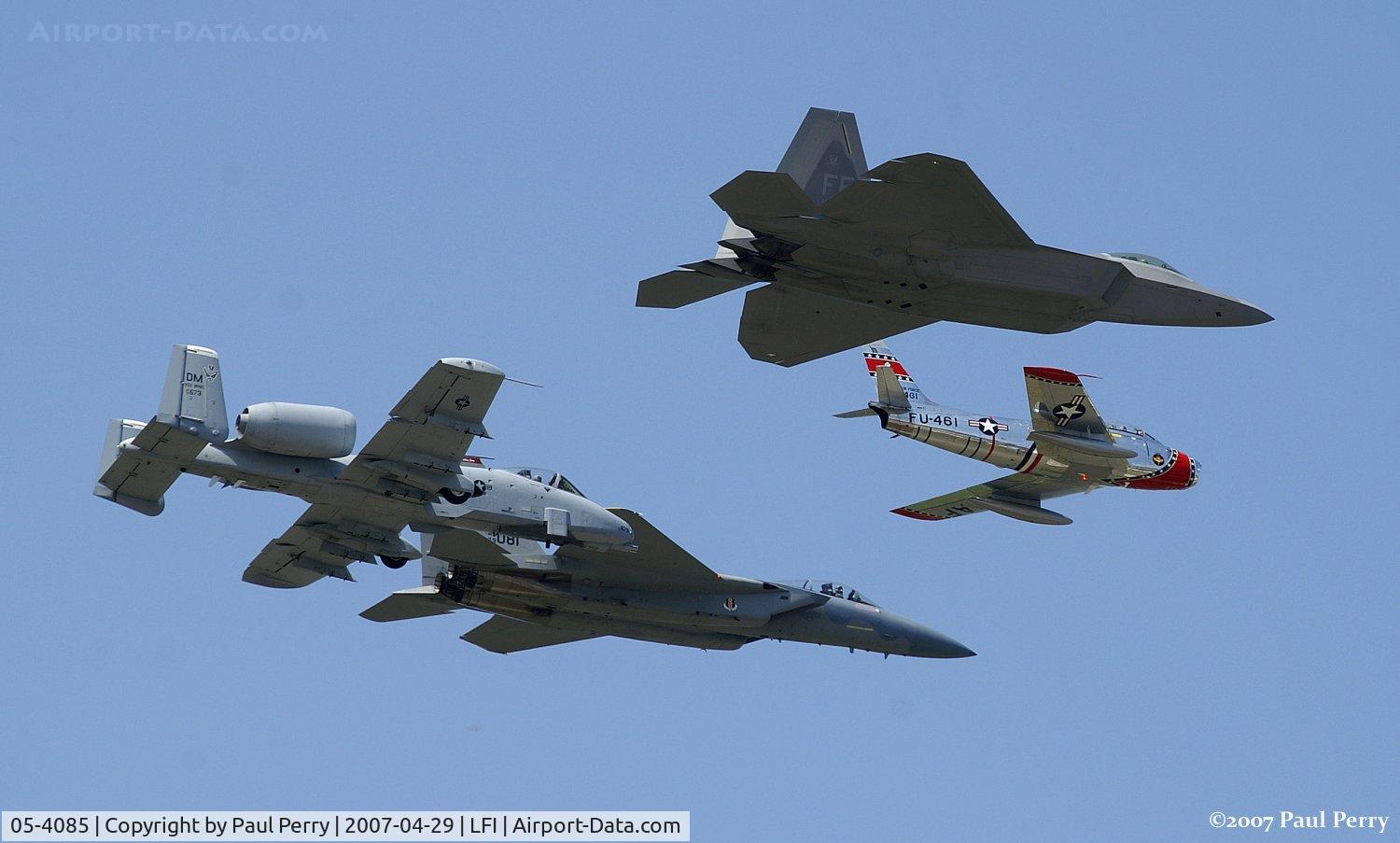 05-4085, 2005 Lockheed Martin F-22A Raptor C/N 4085, Raptor in the Heritage Flight