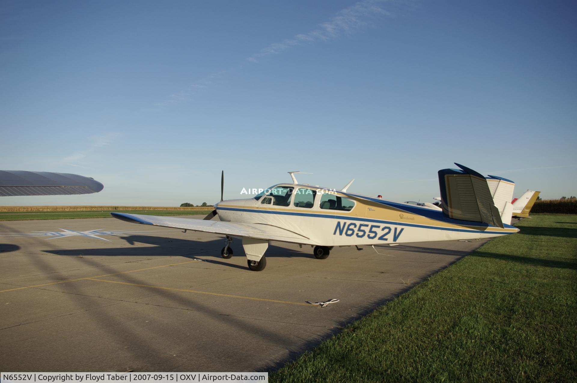 N6552V, 1967 Beech V35A Bonanza C/N D-8623, Knoxville Fly In