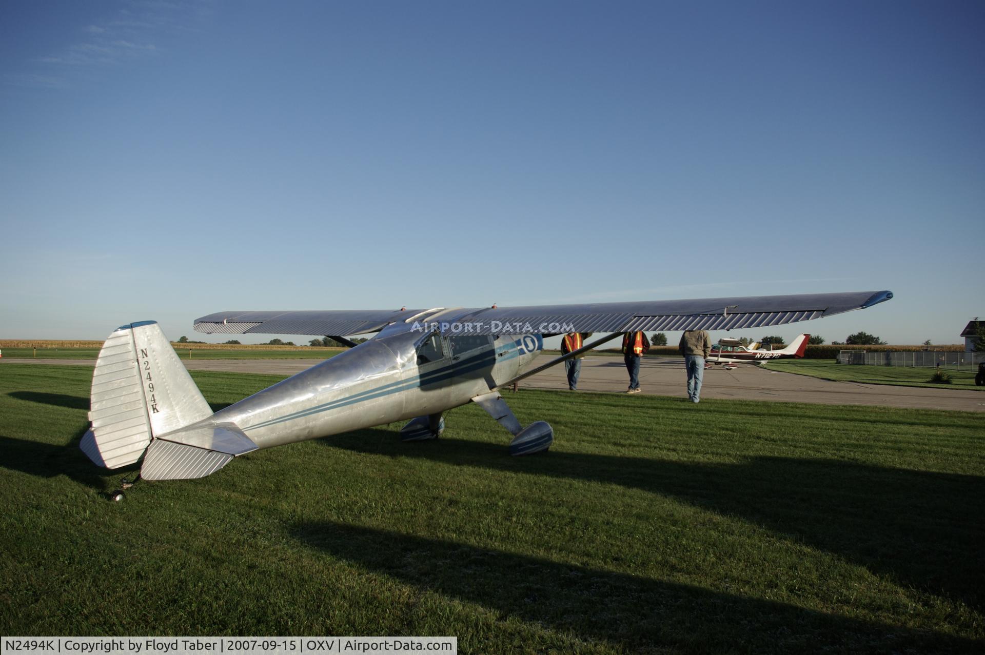 N2494K, 1947 Luscombe 8E Silvaire C/N 5221, Knoxville Fly In