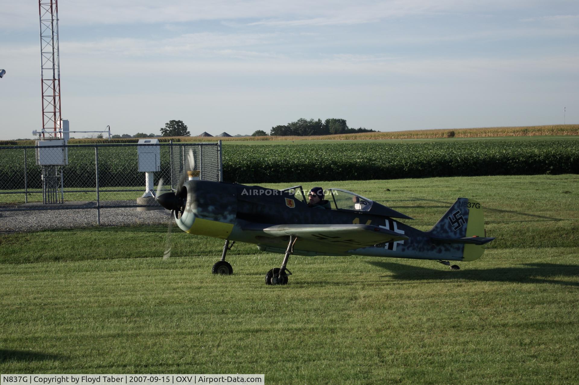 N837G, 2002 Focke-Wulf Fw-190 Replica C/N 140, Knoxville Fly In