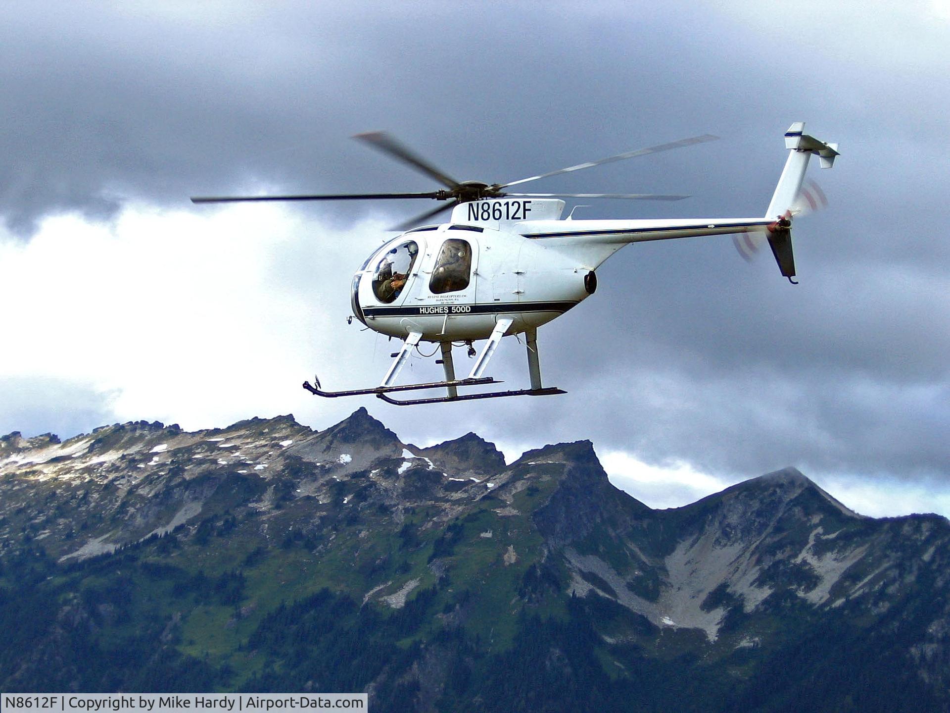 N8612F, 1977 Hughes 369D C/N 570142D, 12F in North Cascades, WA