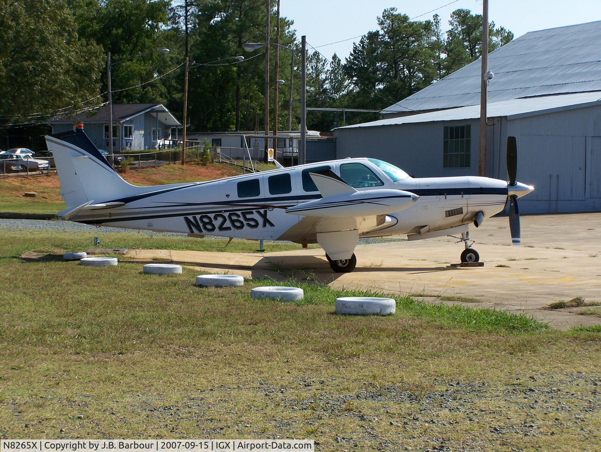 N8265X, 1993 Beech A36 Bonanza 36 C/N E-2804, Sharp aircraft