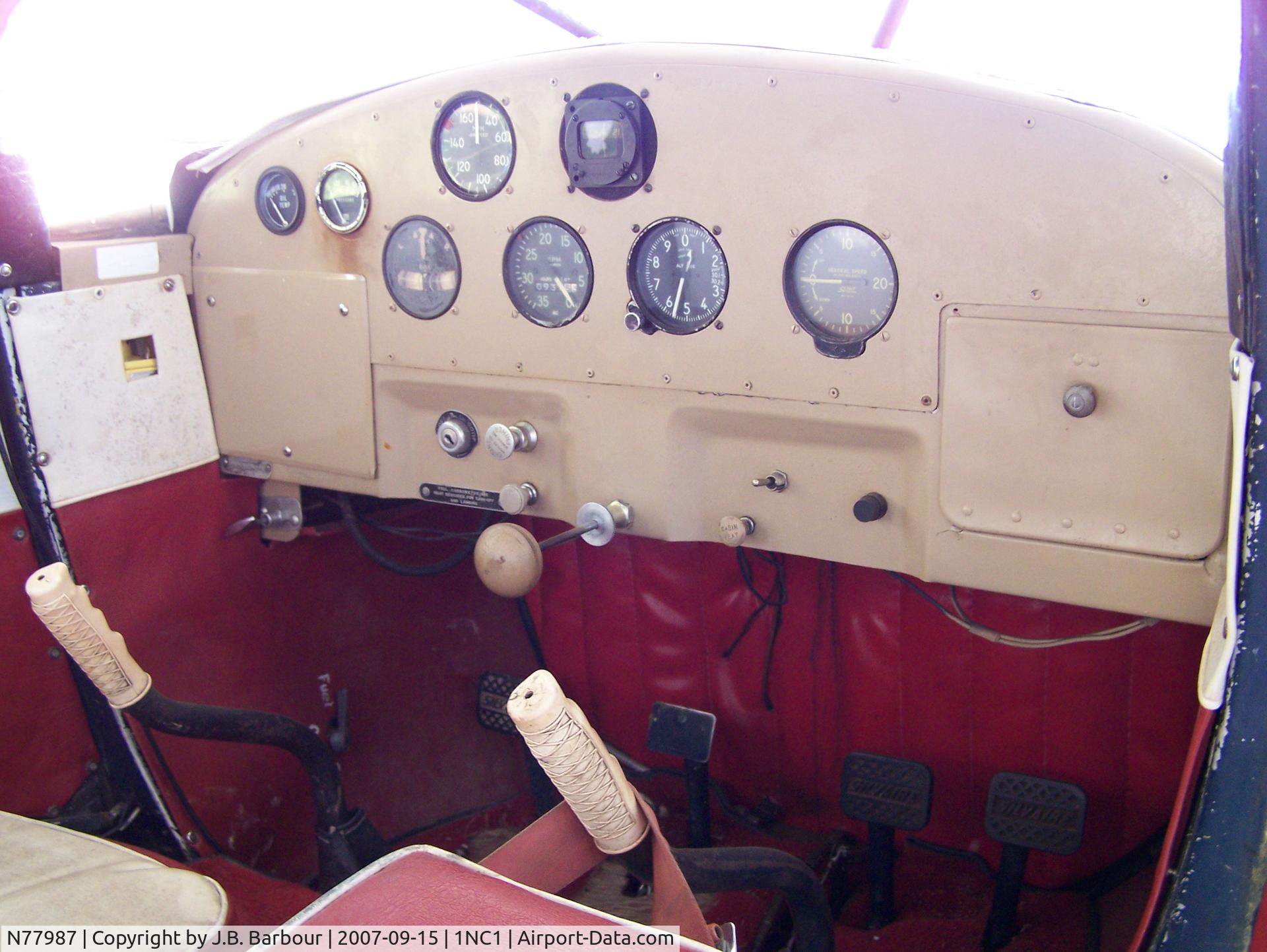 N77987, 1946 Luscombe 8A C/N 3714, No glass panels here?