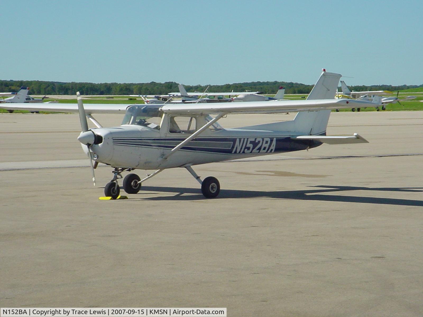 N152BA, 1978 Cessna 152 C/N 15282722, Parked at Madison