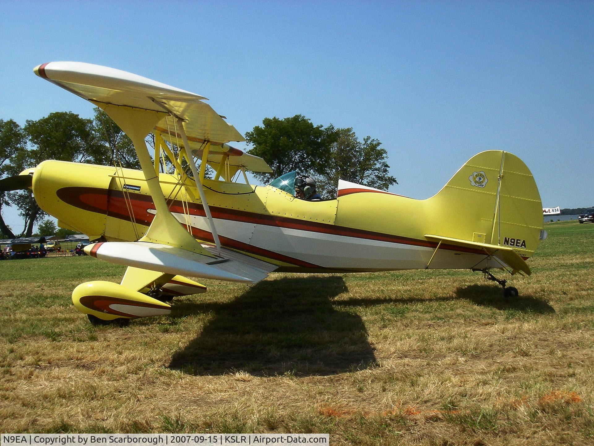 N9EA, 1978 EAA Acro Sport II C/N P-12, Departing Fly-in at Sulphur Springs, TX.