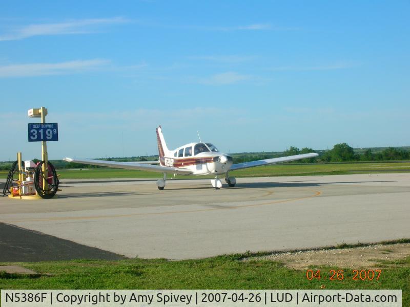 N5386F, 1976 Piper PA-28-151 C/N 28-7715116, Arch/Warrior STC to 180hp. Not your usual Cherokee.