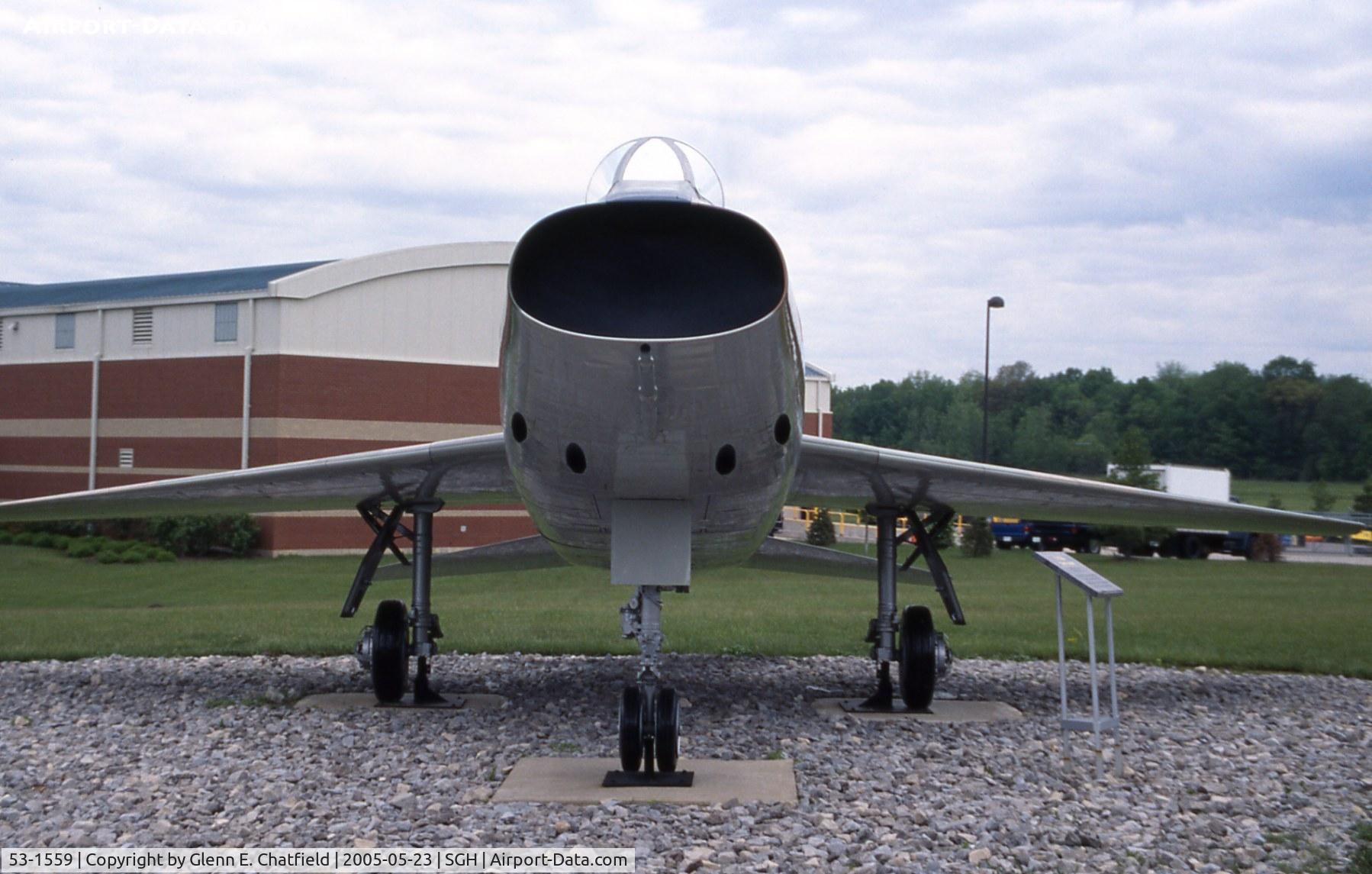 53-1559, 1953 North American F-100A Super Sabre C/N 192-54, F-100A business end