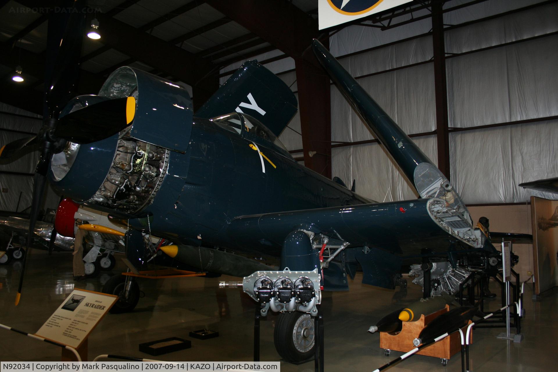 N92034, 1952 Douglas AD-4N Skyraider C/N 7903, Douglas AD-4N