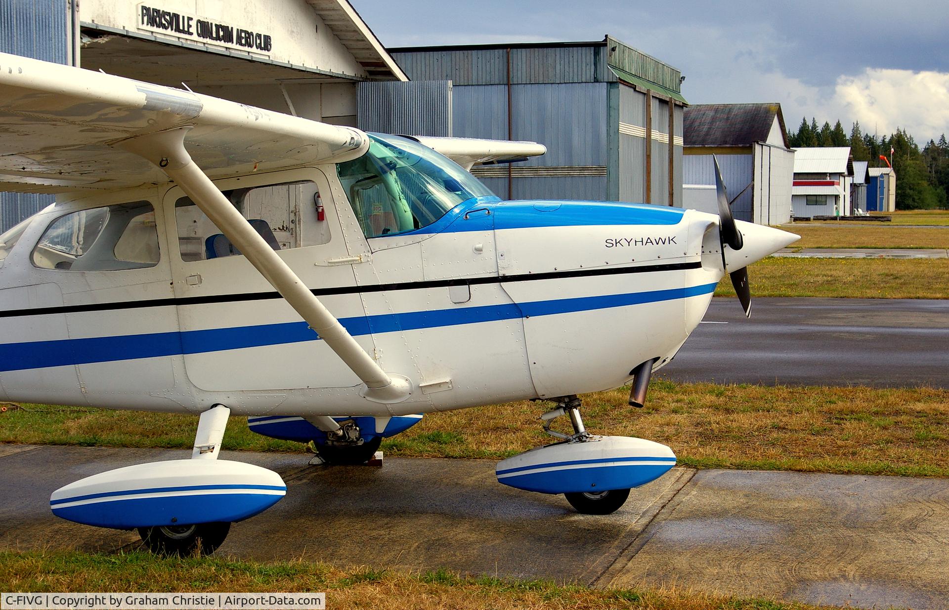 C-FIVG, 1973 Cessna 172M C/N 17260938, After a brief shower, the sun started poking out its face.