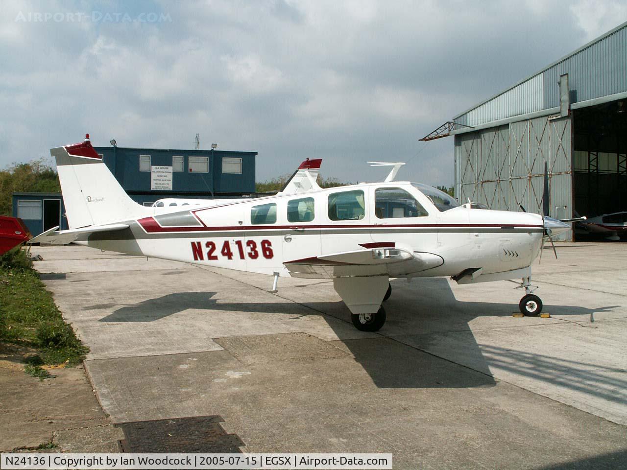 N24136, 1978 Beech A36 Bonanza 36 C/N E-1233, Beech A36 Bonanza/North Weald