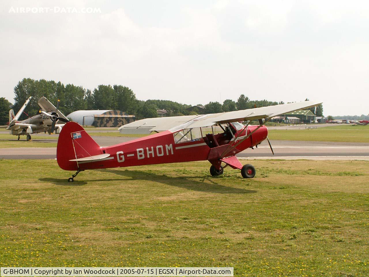G-BHOM, 1951 Piper L-18C Super Cub (PA-18-95) C/N 18-1391, Piper PA-18 Super Cub/North Weald