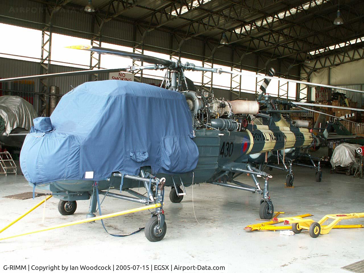 G-RIMM, 1966 Westland Wasp HAS.1 C/N F9605, Westland Wasp HAS.1/North Weald (XT435/430)