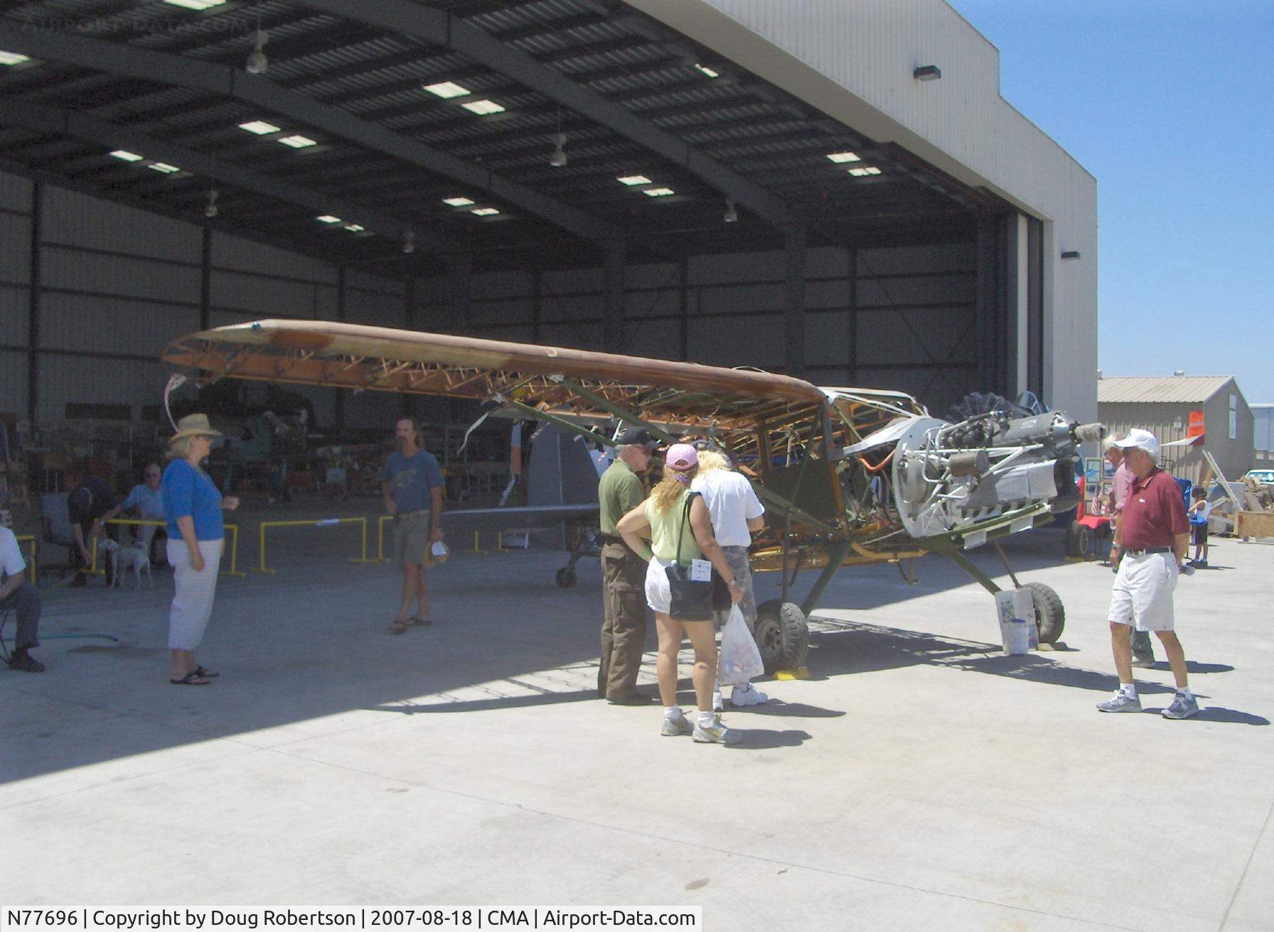 N77696, 1947 Fairchild 24R-46 C/N R46337, 1947 Fairchild F24R-46 (UC-61K), Ranger L-440-3 200 Hp, in restoration, right wing mounted