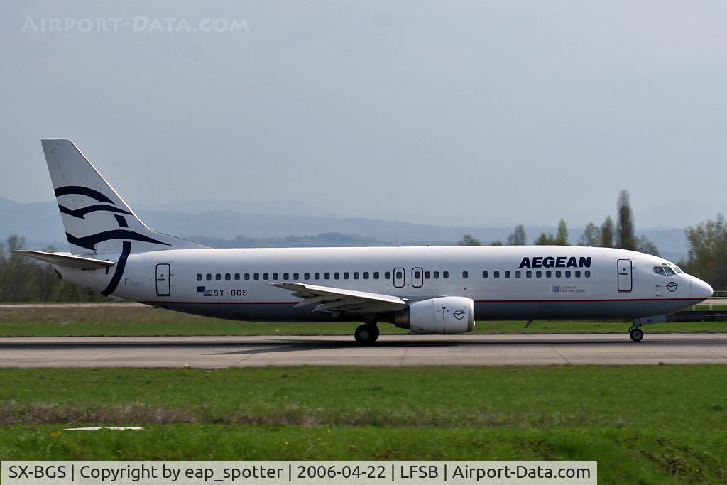 SX-BGS, 1992 Boeing 737-4Q8 C/N 26279, departing to Greece