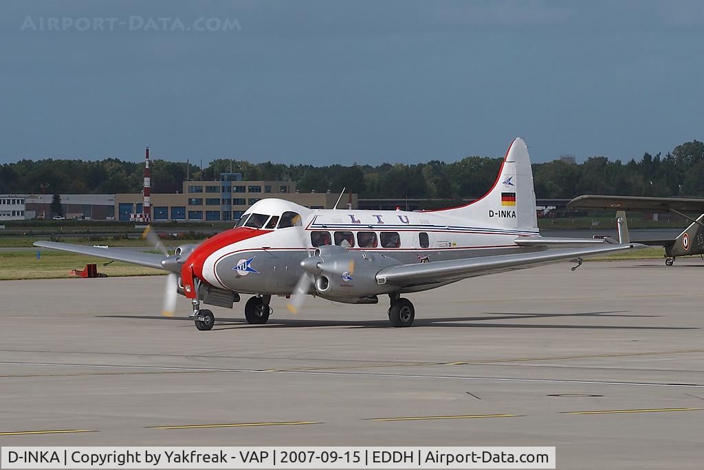 D-INKA, 1949 De Havilland DH-104 Devon C.2 C/N 04266, De Havilland DH104 Dove LTU