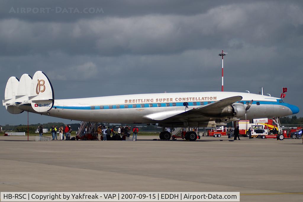 HB-RSC, 1955 Lockheed C-121C Super Constellation (L-1049F) C/N 1049F-4175, SUper Constellation Flyers Lockheed L1049 Constellation