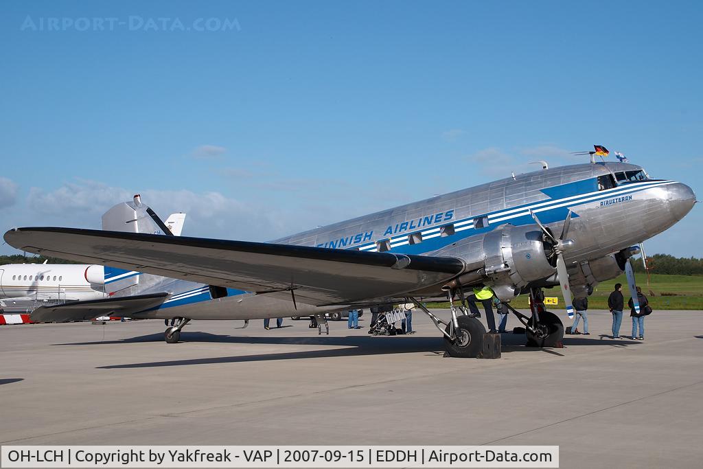 OH-LCH, 1942 Douglas C-53C Skytrooper C/N 6346, Airveteran DC3 in Finnair colors