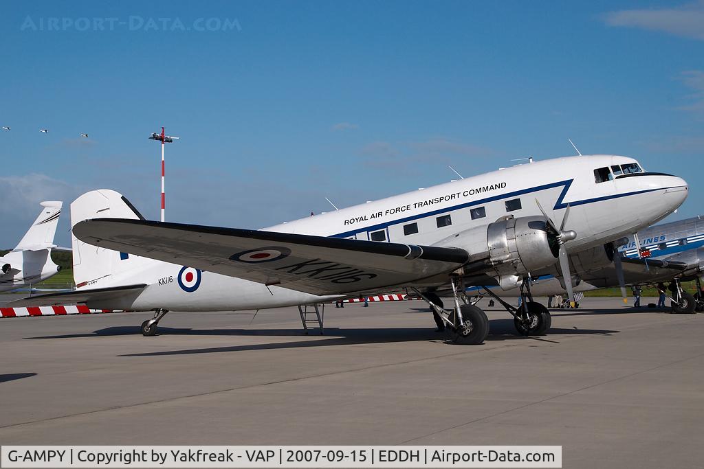 G-AMPY, 1944 Douglas C-47B-15-DK Dakota 4 C/N 26569, Air Atlantic DC3 in Royal Air Force colors