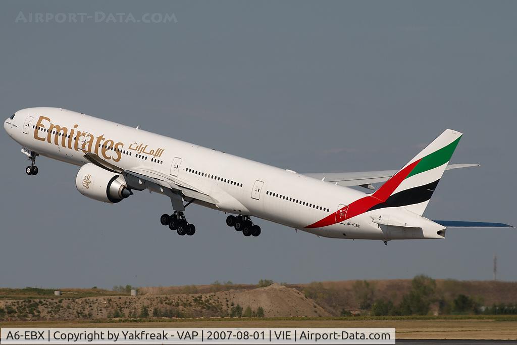 A6-EBX, 2007 Boeing 777-31H/ER C/N 32729, Emirates Boeing 777-300