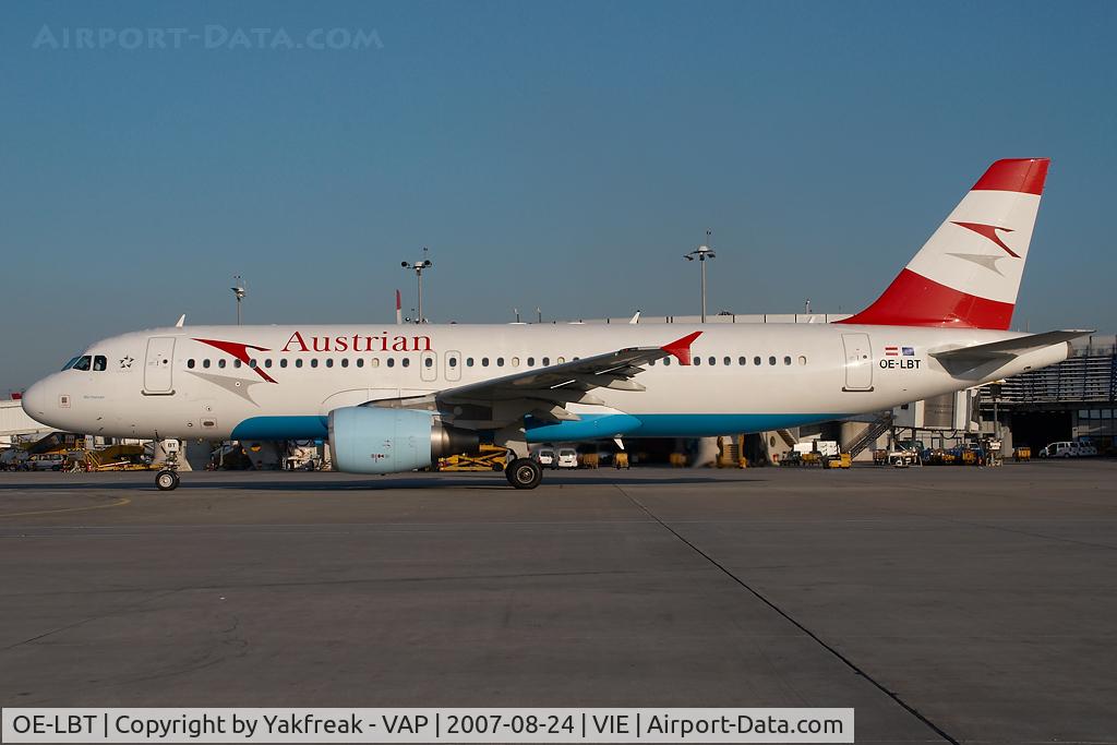 OE-LBT, 2000 Airbus A320-214 C/N 1387, Austrian Airlines Airbus 320