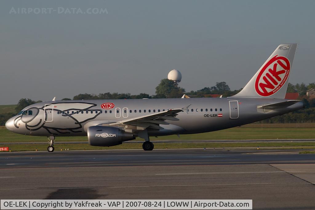OE-LEK, 2007 Airbus A319-112 C/N 3019, Niki AIrbus 319