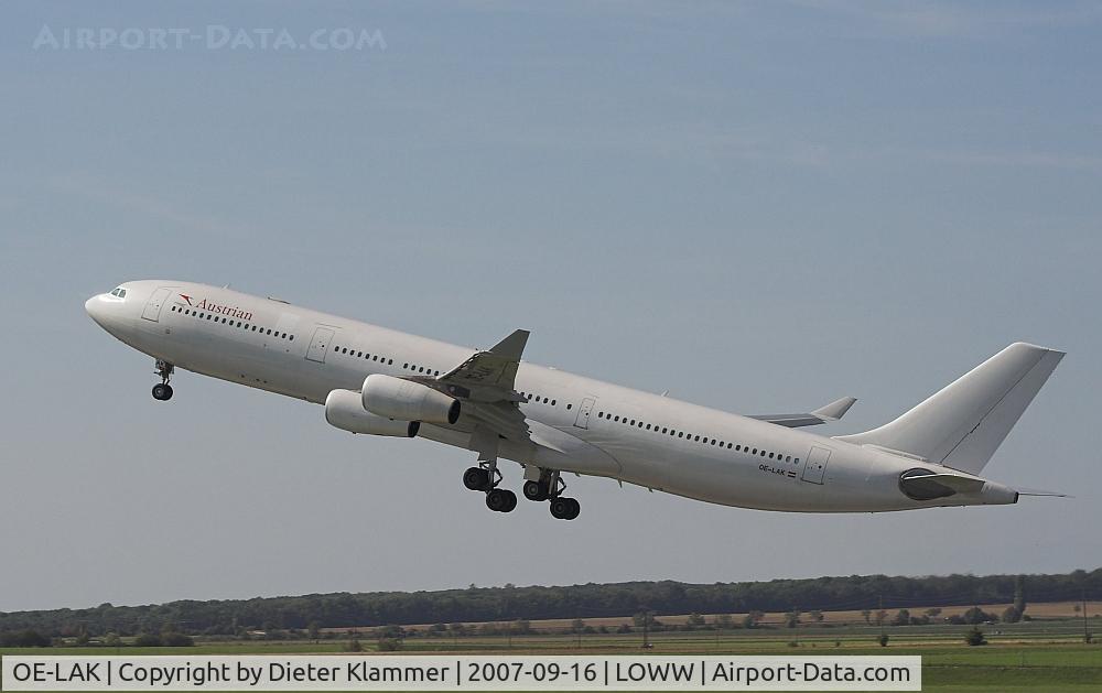 OE-LAK, 1997 Airbus A340-313 C/N 169, Austrian  A340