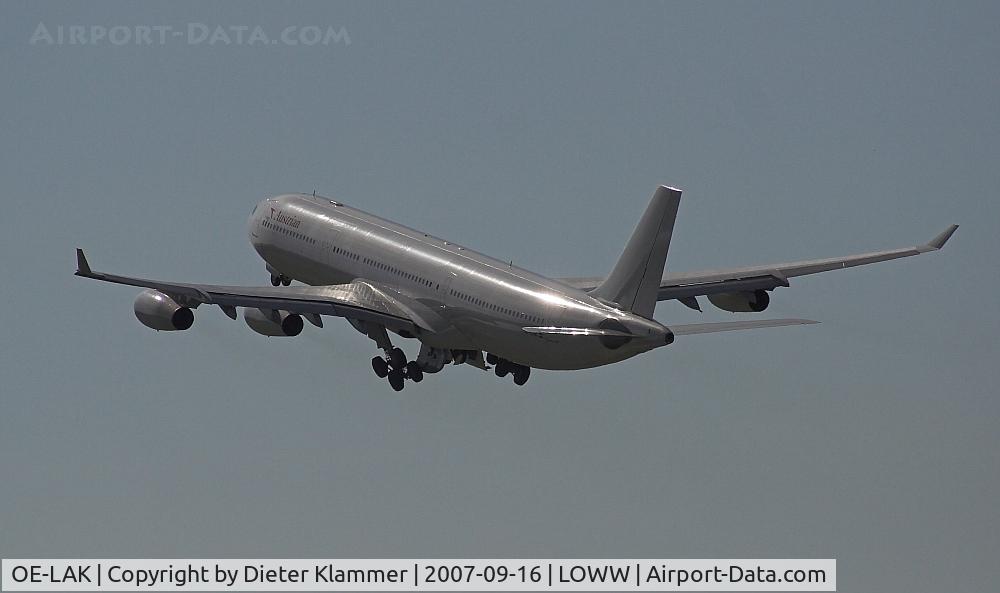 OE-LAK, 1997 Airbus A340-313 C/N 169, Austrian  A340