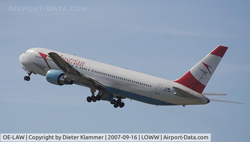 OE-LAW, 1992 Boeing 767-3Z9/ER C/N 26417, Austrian B 767