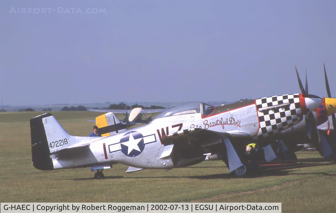 G-HAEC, 1951 Commonwealth CA-18 Mustang 22 (P-51D) C/N CACM-192-1517, Morning line up.