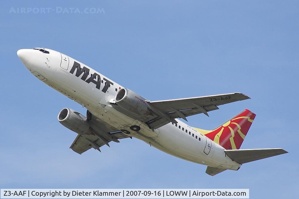 Z3-AAF, 1988 Boeing 737-3B7 C/N 23858, MAT B737-3B7