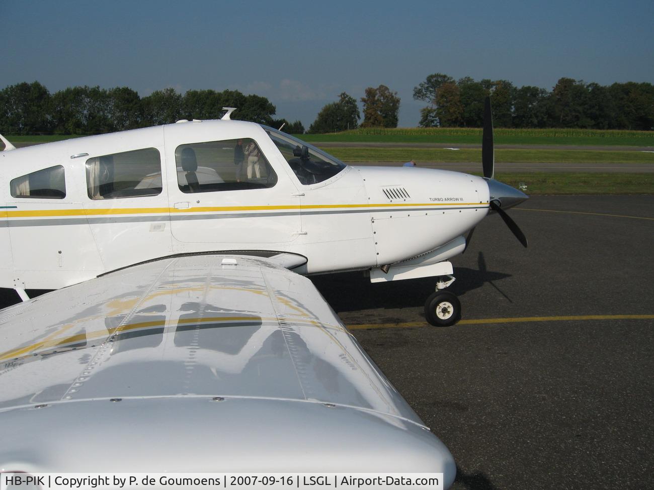 HB-PIK, 1978 Piper PA-28R-201T Cherokee Arrow III C/N 28R-7803343, At Lausanne Airport