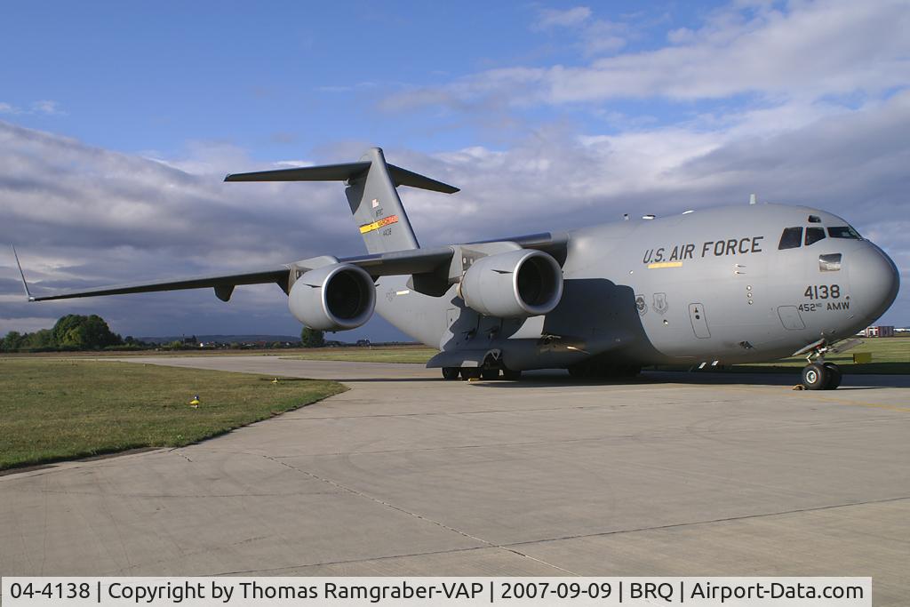 04-4138, 2004 Boeing C-17A Globemaster III C/N P-138, USA - Air Force Boeing C17
