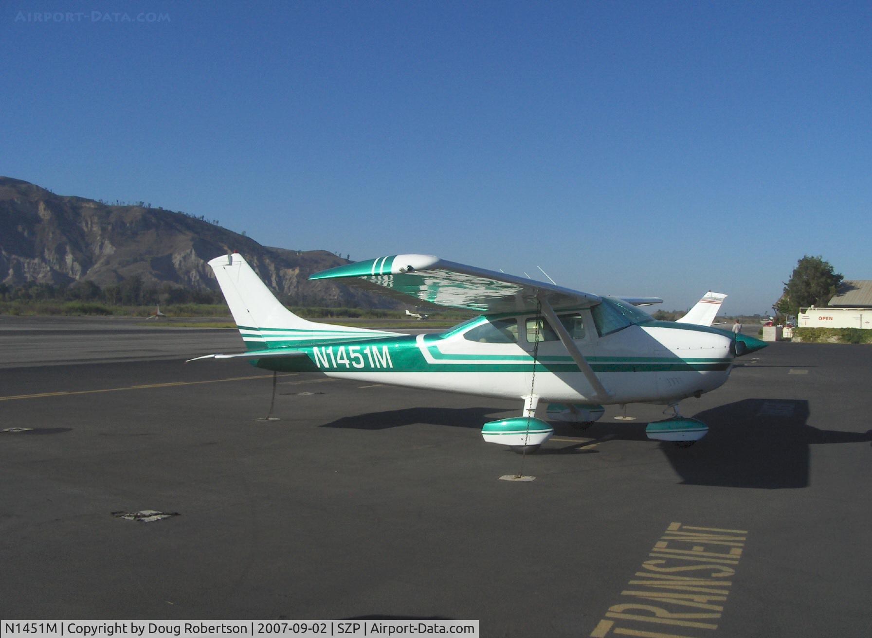 N1451M, 1975 Cessna 182P Skylane C/N 18264335, 1975 Cessna 182P SKYLANE, Continental O-470-S 230 Hp